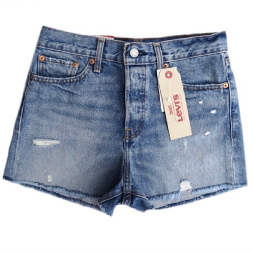 Last 1! Levi’s High Rise Wedgie Fit Shorts - Picture 5 of 7